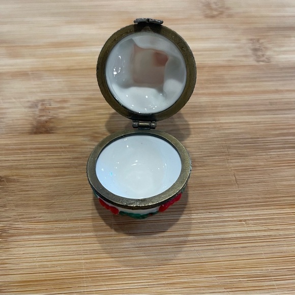 Vintage Midwest Of Cannon Falls Santa Claus In A Chimney Candy Jar Trinket - Picture 3 of 6